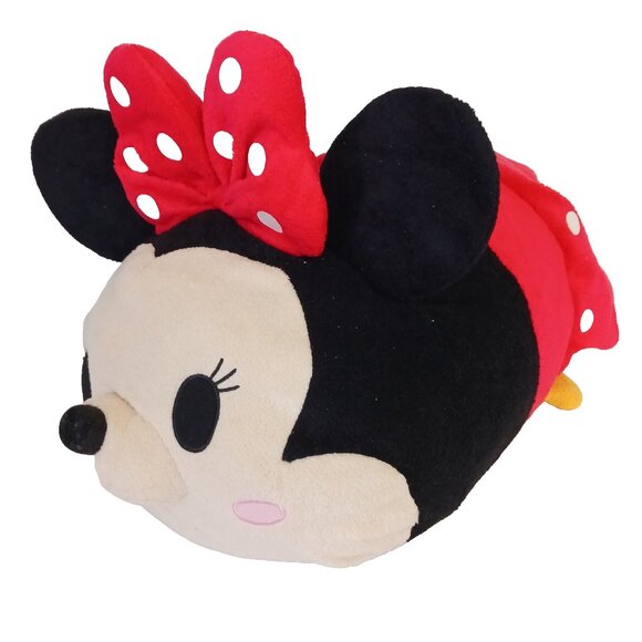 Disney Store Minnie Mouse Tsum Tsum Plush Stuffed Animal Red Bow Jumbo Large 19” - Picture 1 of 11